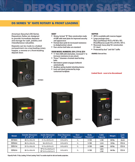 Tusla Depository Safes